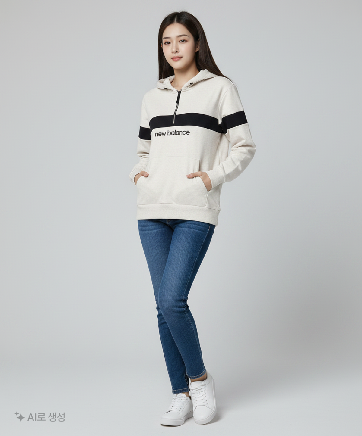뉴발란스(NEW BALANCE) 후드 티셔츠 90