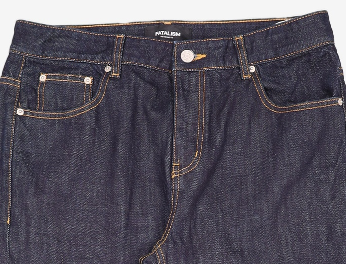 페이탈리즘(FATALISM) #0214 Moderation indigo straight fit 48