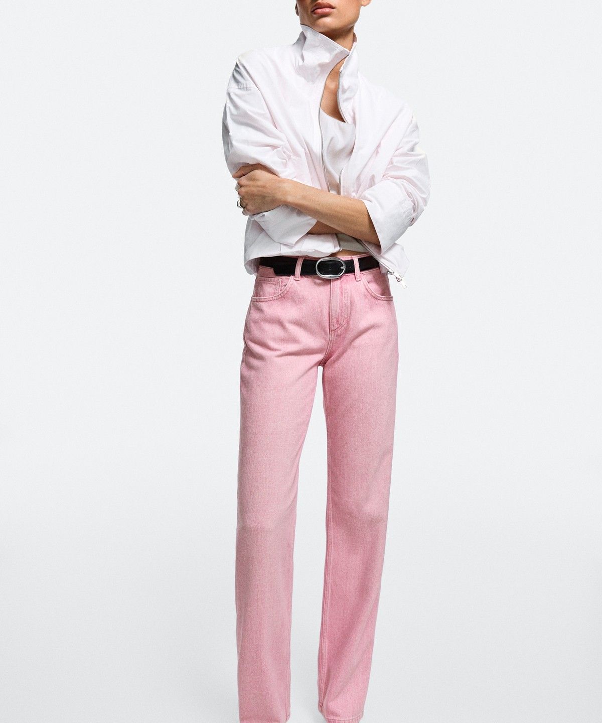 마시모두띠(MASSIMO DUTTI) 로우라이즈 스트레이트핏 진