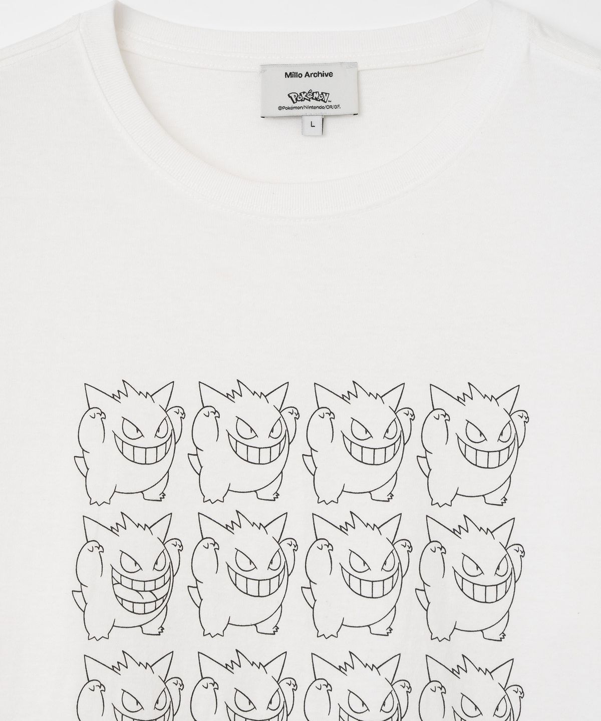 밀로 아카이브(MILLO ARCHIVE) [Pokémon] 리피트 팬텀 롱 슬리브 [화이트]