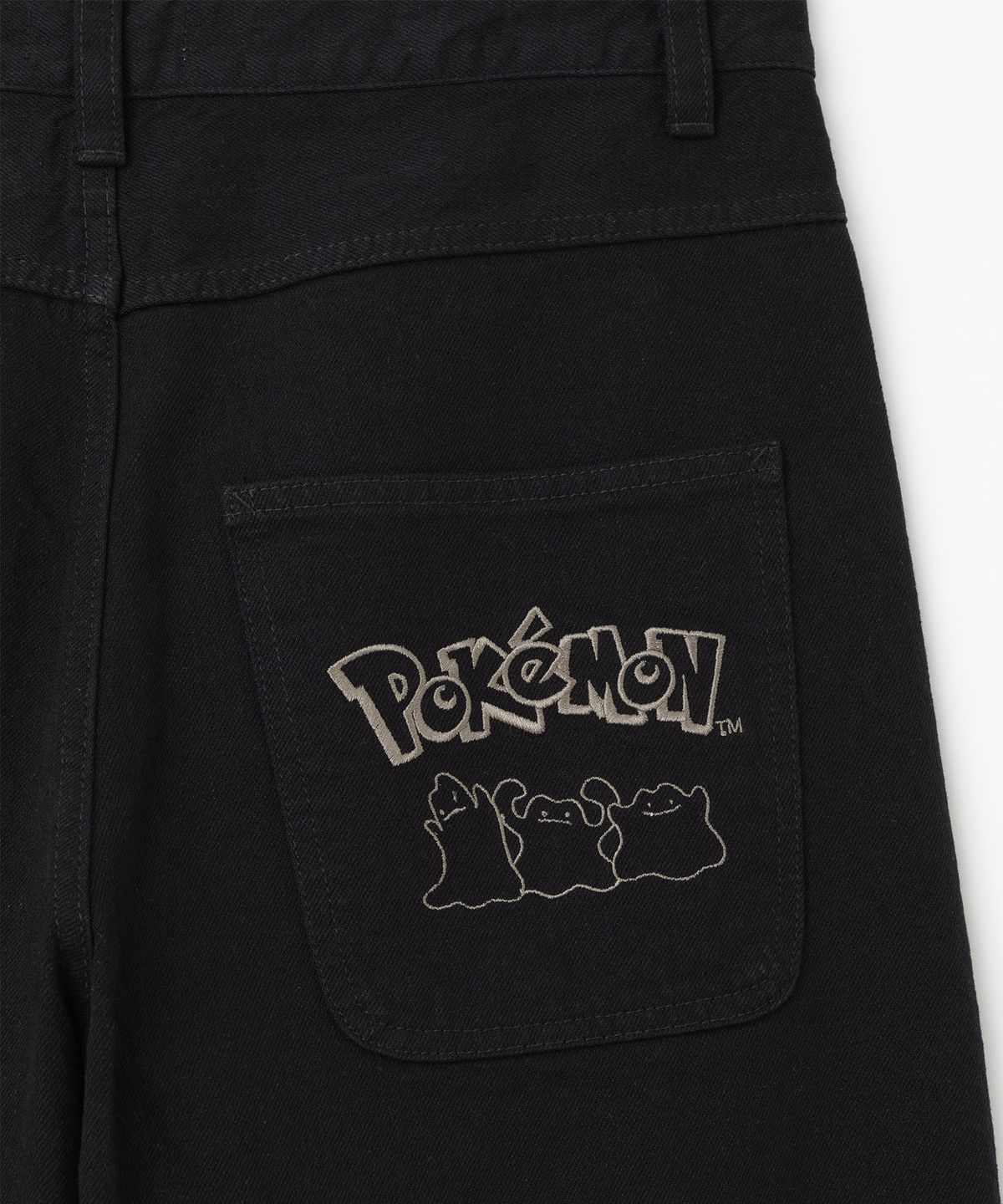 밀로 아카이브(MILLO ARCHIVE) [Pokémon] 프리크 데님 팬츠 [블랙]
