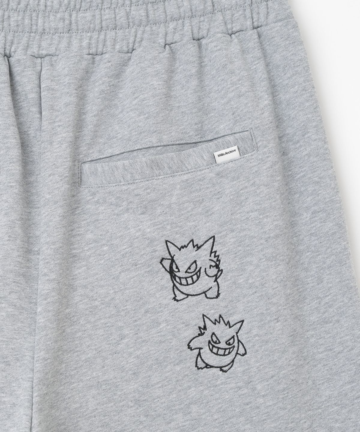 밀로 아카이브(MILLO ARCHIVE) [Pokémon] 그루핑 스웻 팬츠 [멜란지 그레이]