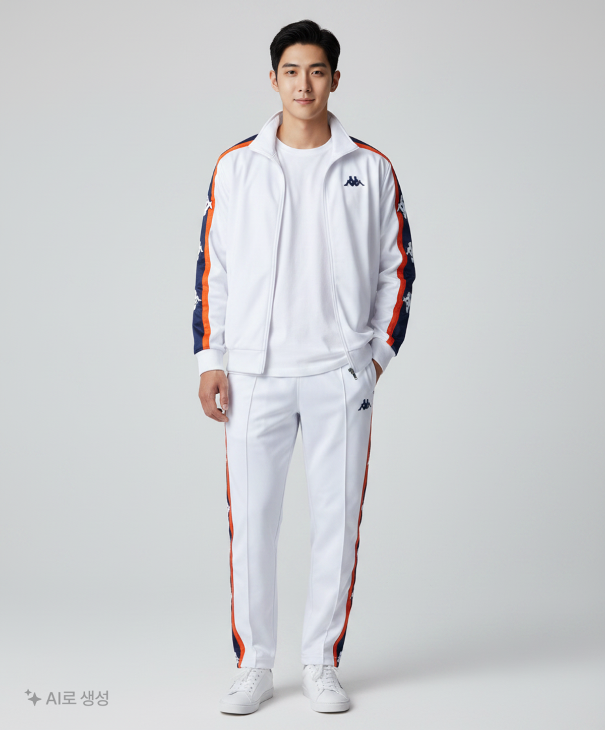 카파(KAPPA) 빅 반다 트랙자켓 - 화이트 / KJFT194MD-WHT 105