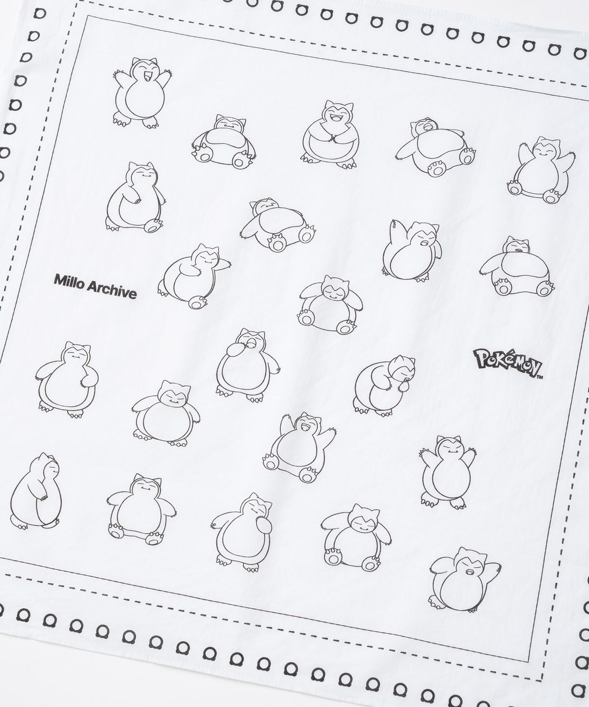 밀로 아카이브(MILLO ARCHIVE) [Pokémon] 아이덴티티 로고 반다나 [그레이]