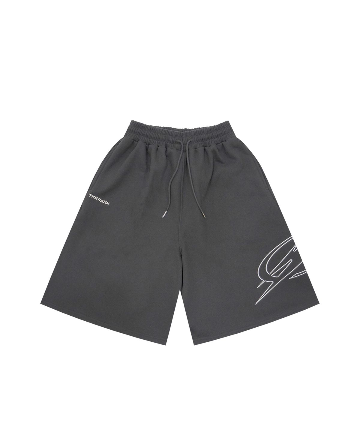 더랭크(THERANK) SIDE SYMBOL TUBULAR PANTS [CHARCOAL]