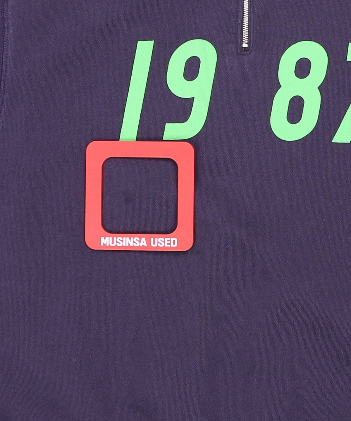 엠엠엘지(MMLG) [Mmlg] 1987 HALF ZIP SWEAT (PURPLE NAVY) M