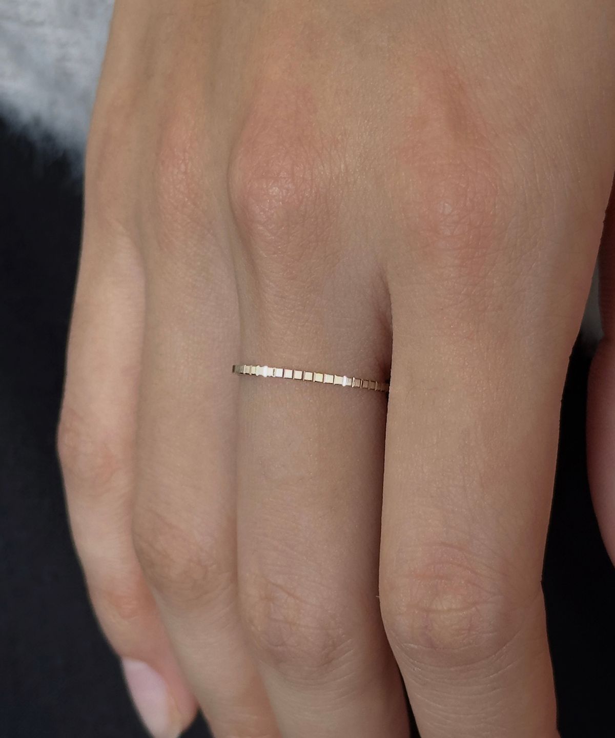 파예(FAYE) 14k Fine cube ring