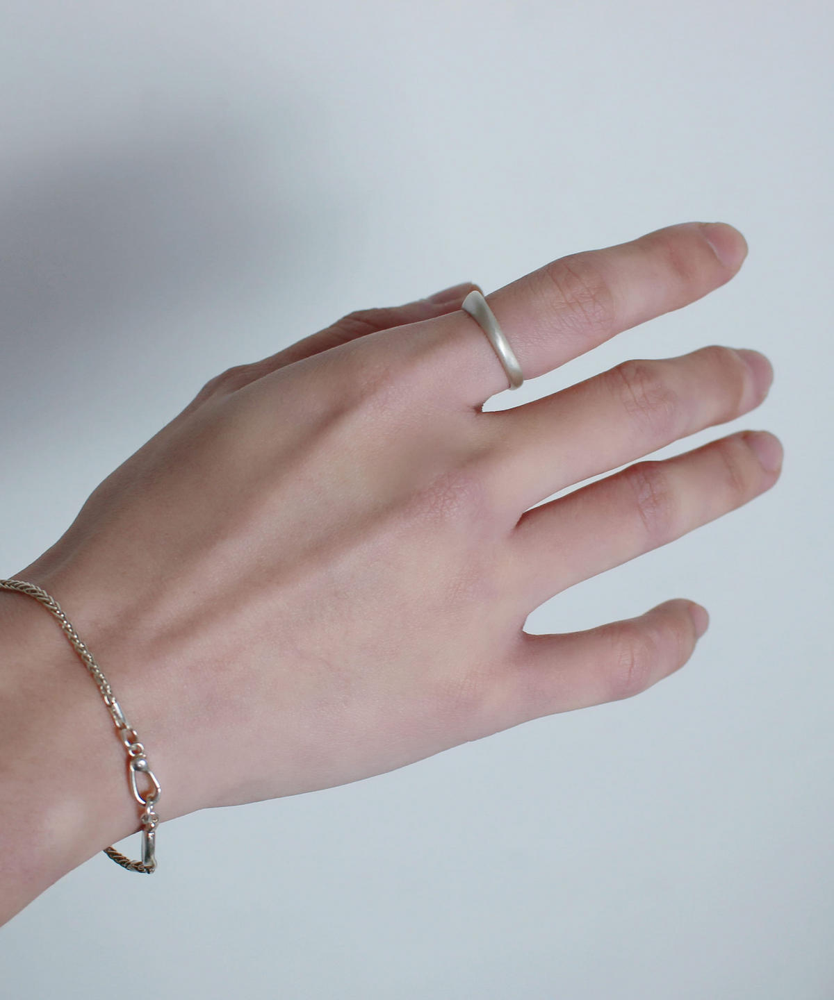 초록(CHOROCK) K RING (MATT-SILVER)
