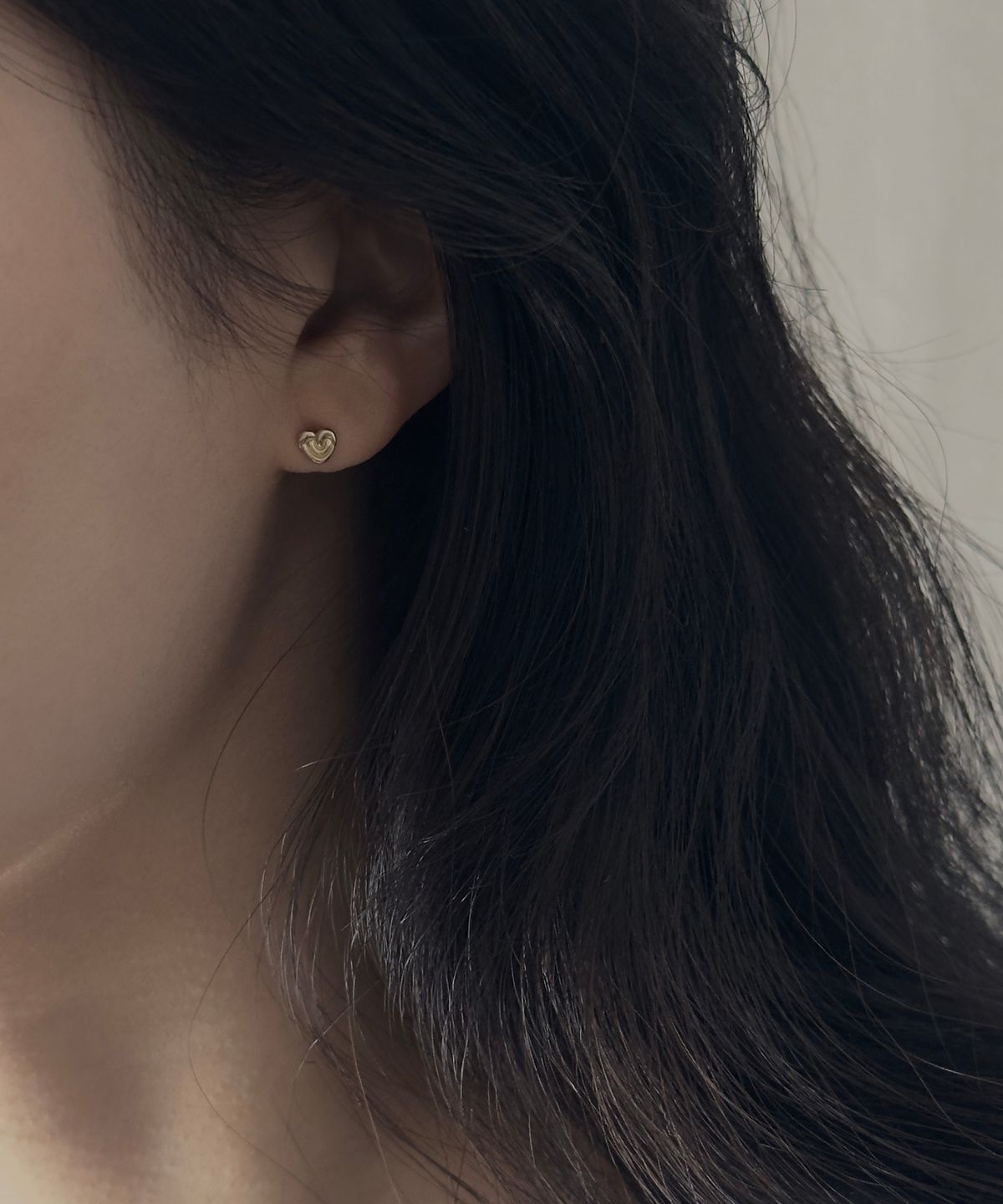 파예(FAYE) 14k Soft heart earrings