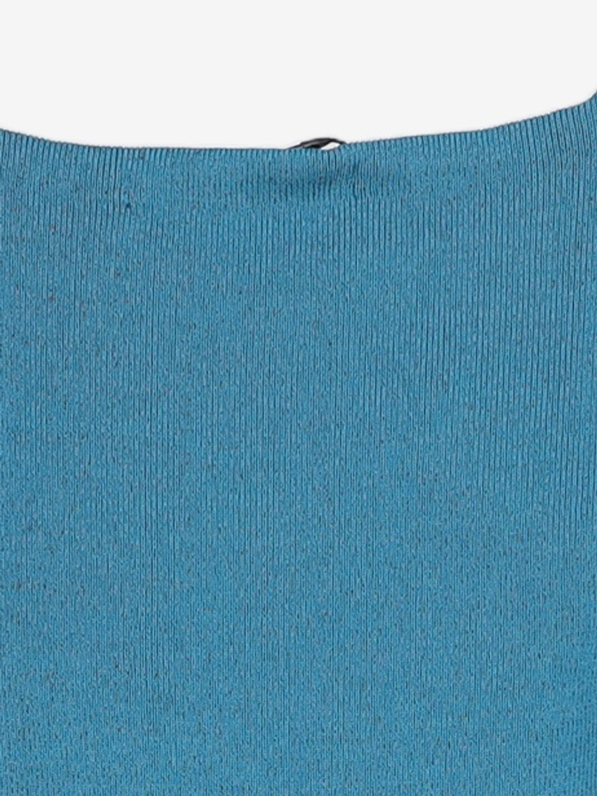 웰빙익스프레스(WELLBEING EXPRESS) Embroidered Slit Knit Top Teal S