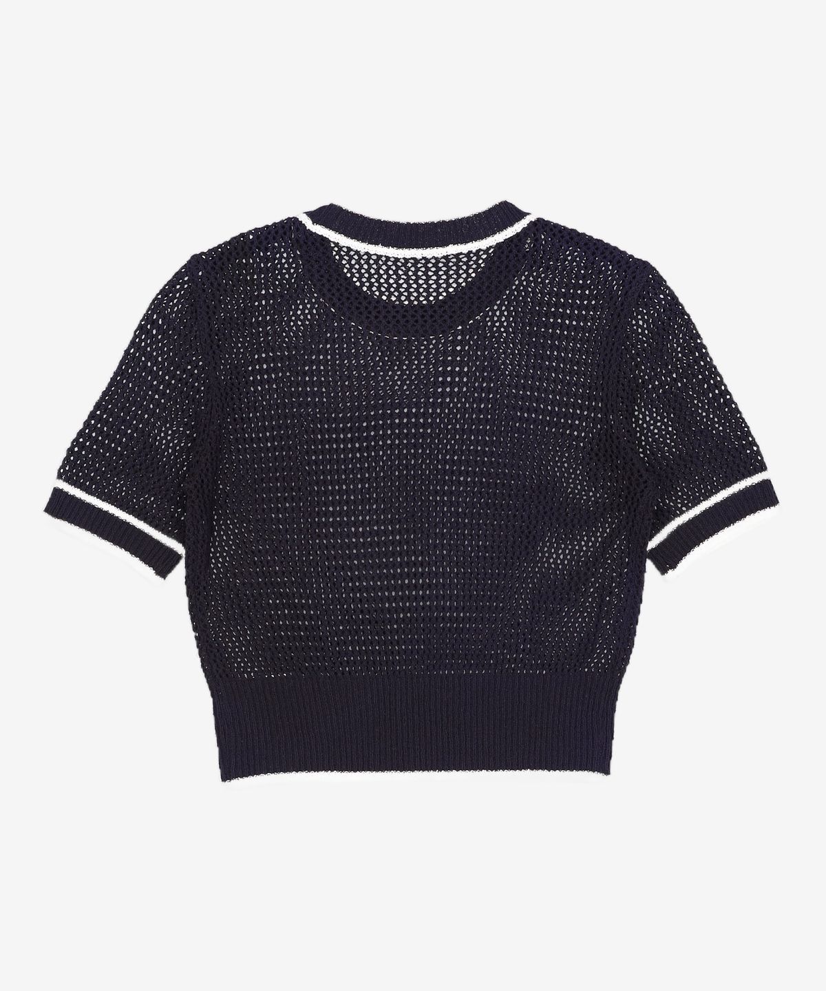 미쏘(MIXXO) 메쉬 배색 반팔 풀오버_MIWKAD814T S