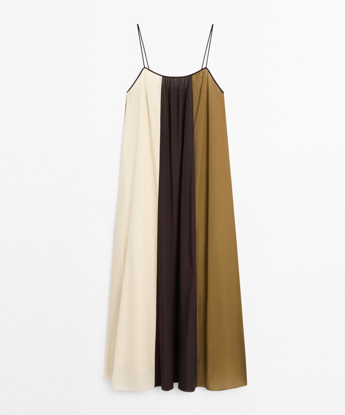 마시모두띠(MASSIMO DUTTI) 플루이드 스트랩 미디 원피스
