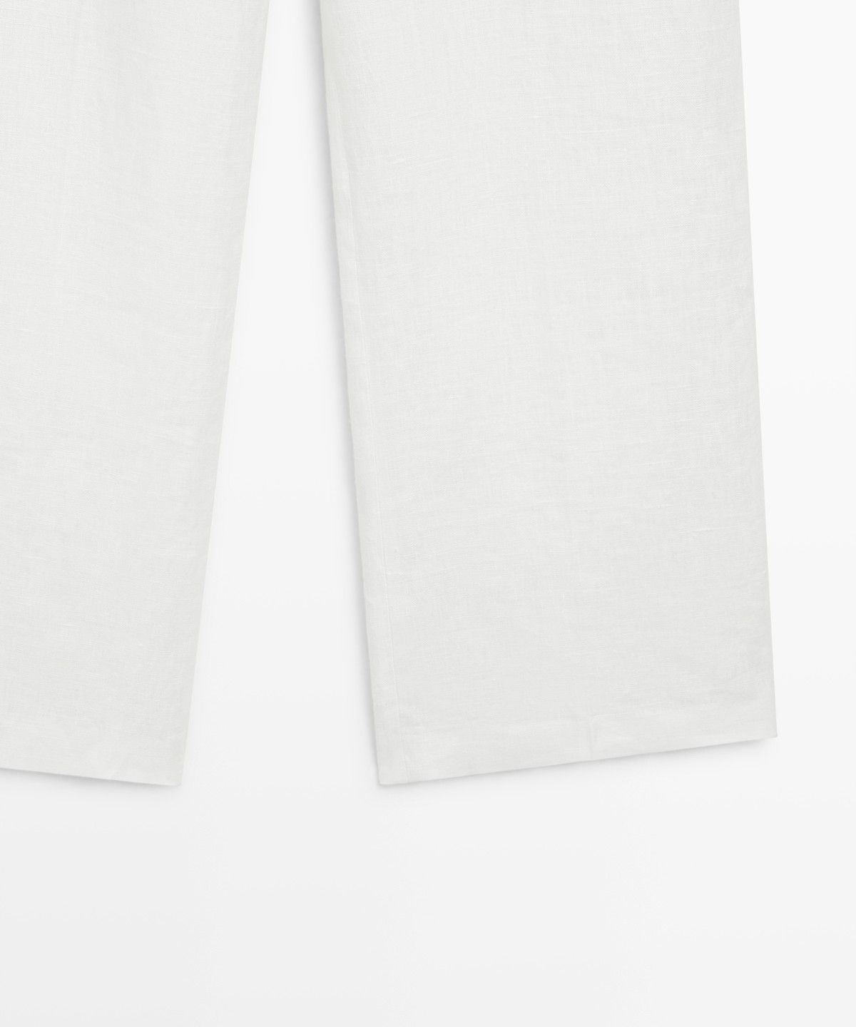 마시모두띠(MASSIMO DUTTI) 100% 린넨 핀턱 팬츠