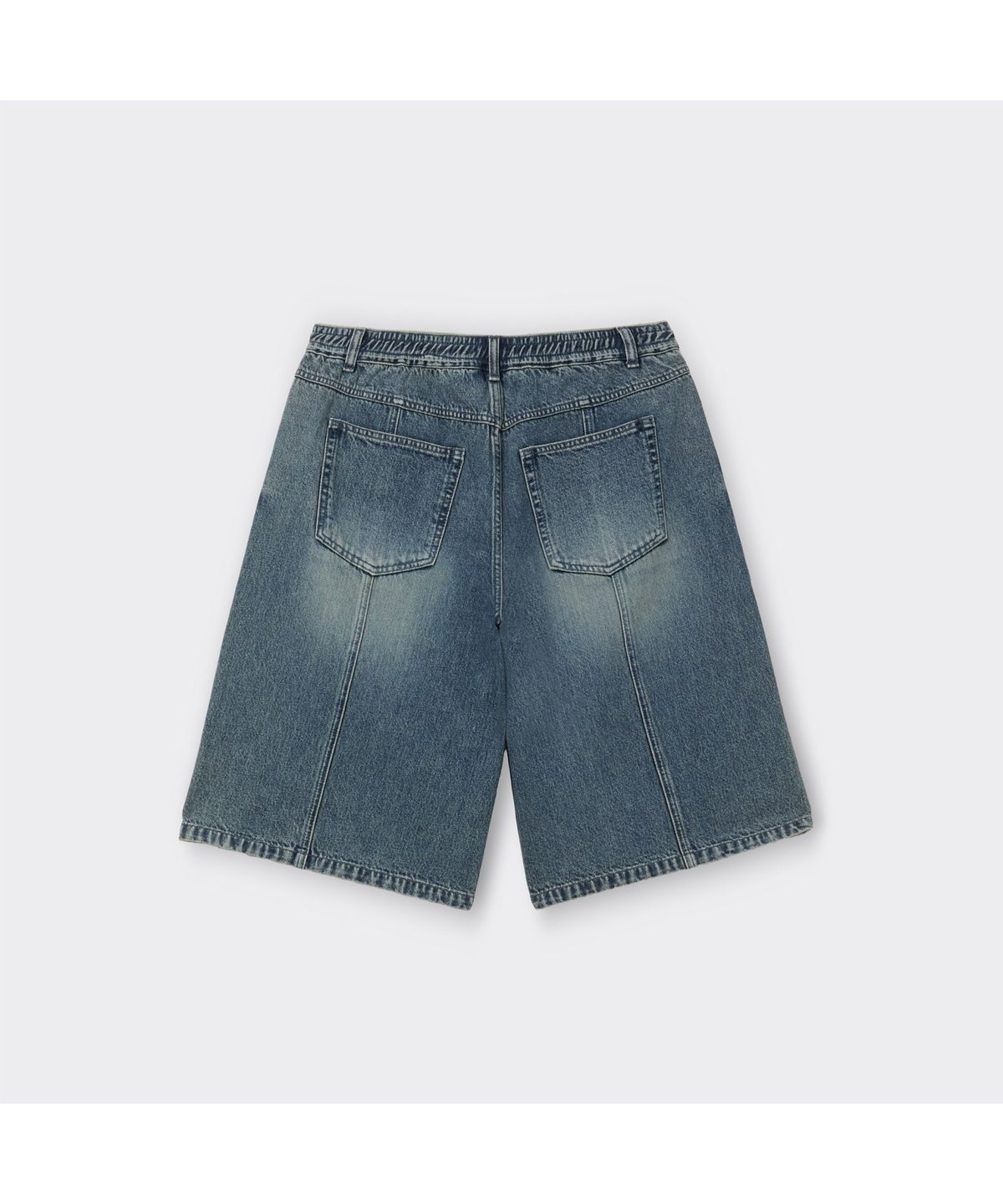 커스텀멜로우(CUSTOMELLOW) Blue Denim Bermuda Shorts CWPAM26373BUX
