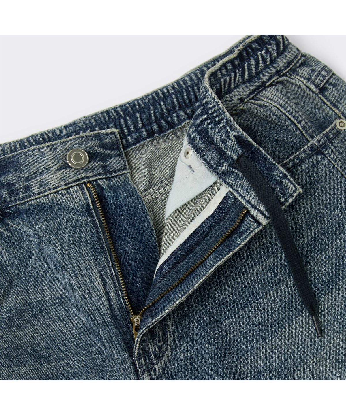 커스텀멜로우(CUSTOMELLOW) Blue Denim Bermuda Shorts CWPAM26373BUX