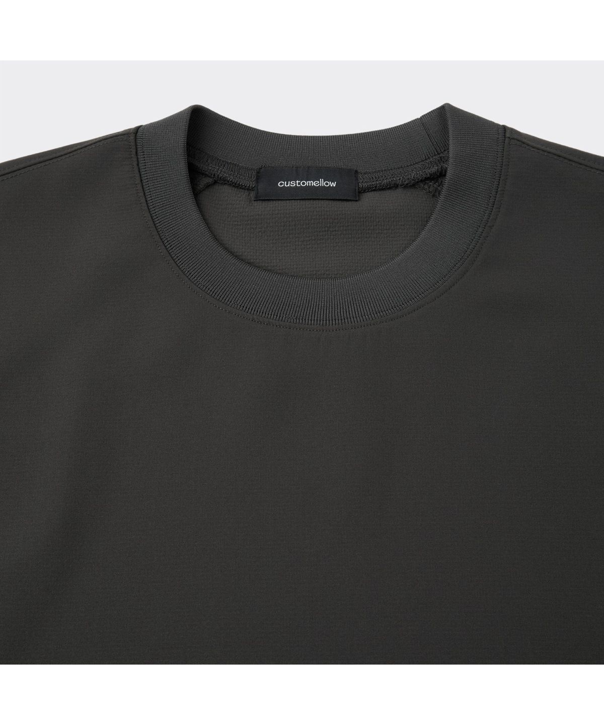커스텀멜로우(CUSTOMELLOW) Grey Woven T-shirt CWTAM26612GYD
