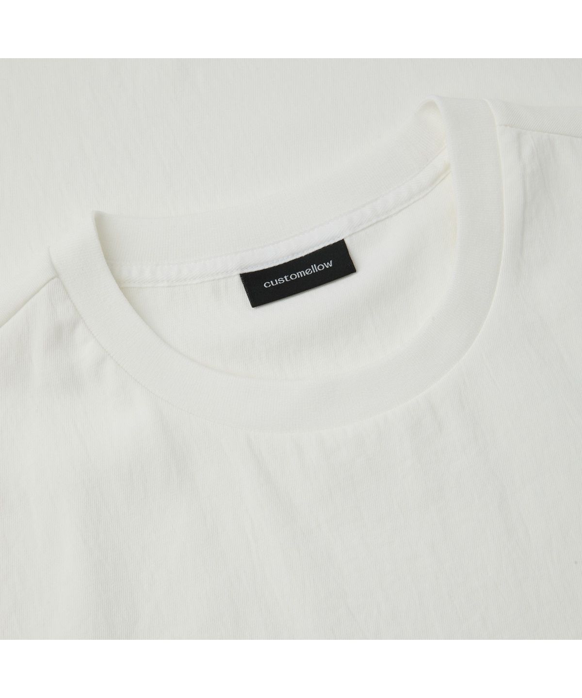 커스텀멜로우(CUSTOMELLOW) White Woven T-shirt CWTAM26402WHX