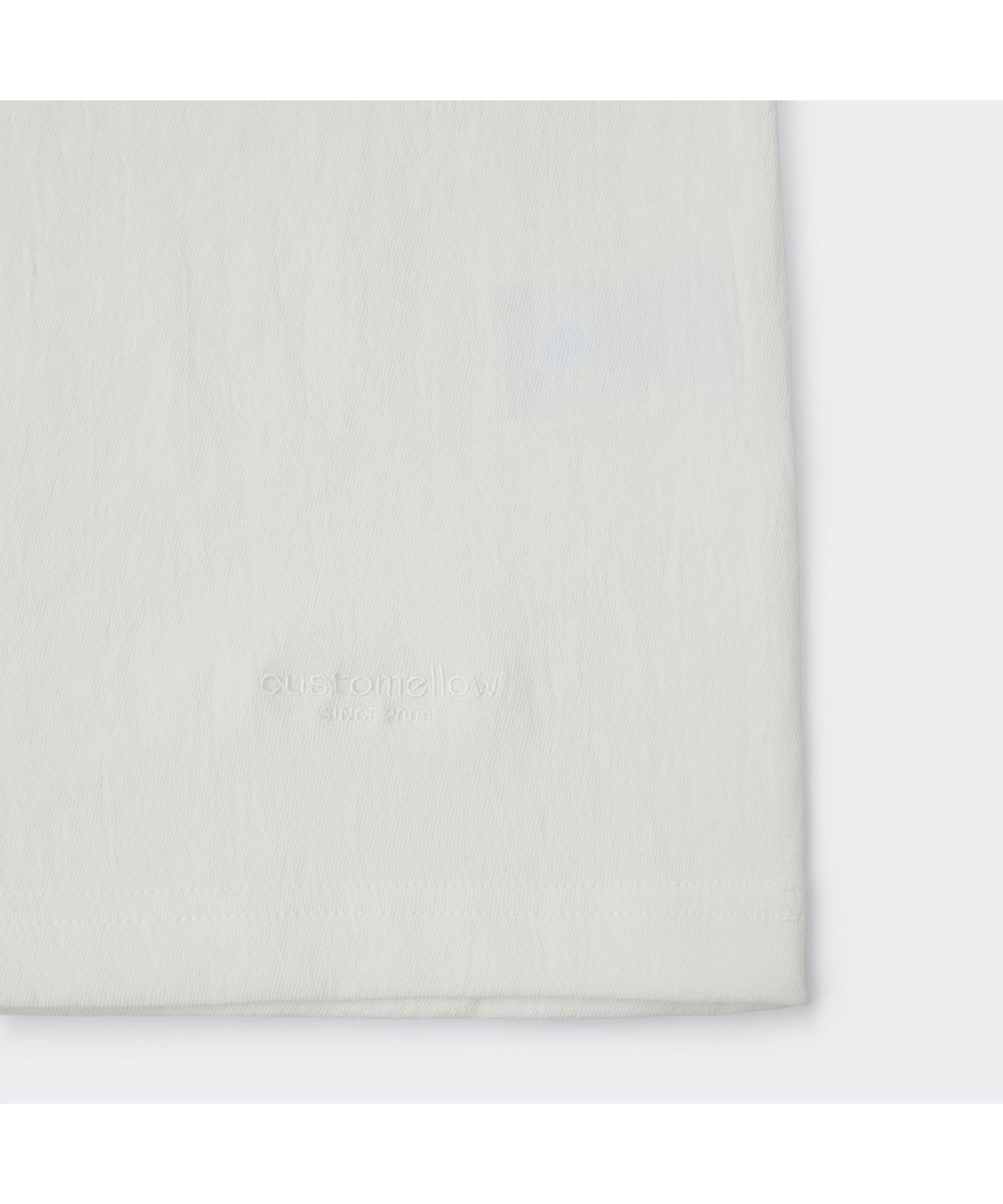 커스텀멜로우(CUSTOMELLOW) White Woven T-shirt CWTAM26402WHX