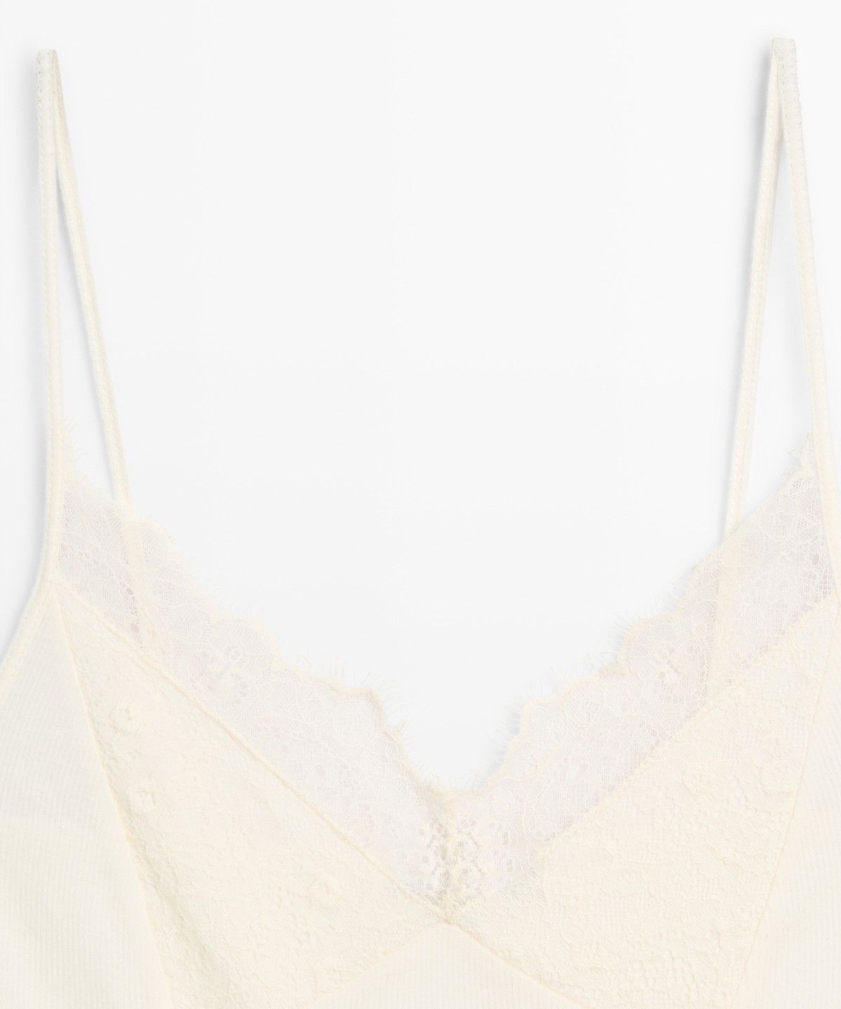 마시모두띠(MASSIMO DUTTI) 레이스 디테일 캐미솔 탑