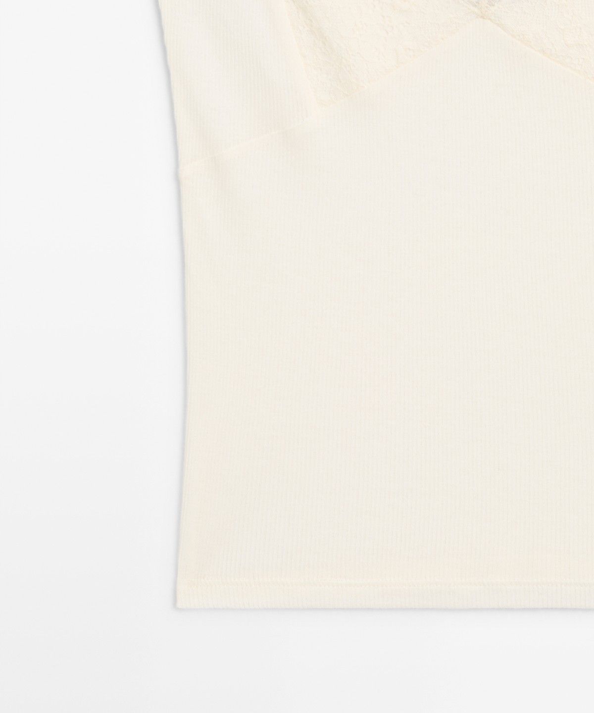 마시모두띠(MASSIMO DUTTI) 레이스 디테일 캐미솔 탑