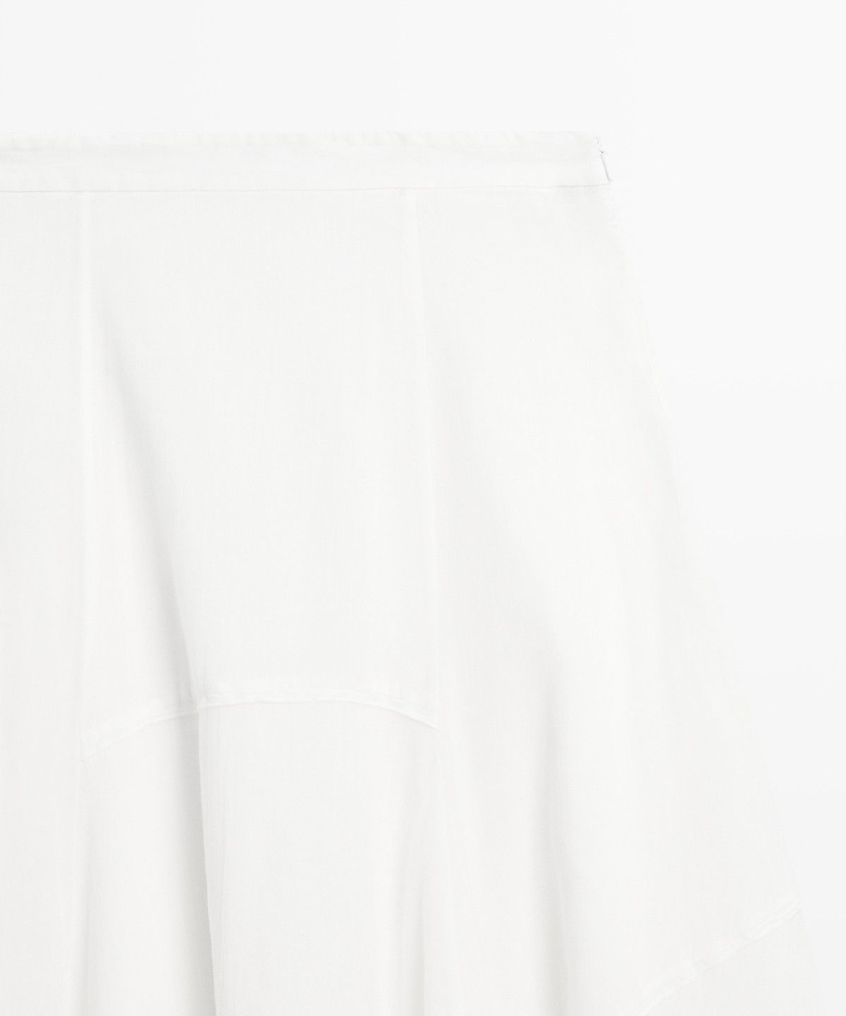 마시모두띠(MASSIMO DUTTI) 패널 디테일 플루이드 미디 스커트