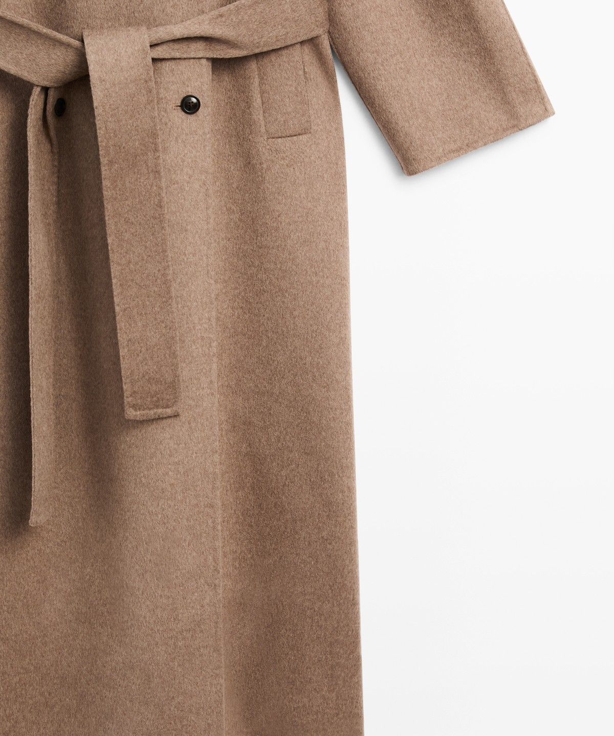 마시모두띠(MASSIMO DUTTI) 울 블렌드 롱 트렌치 코트