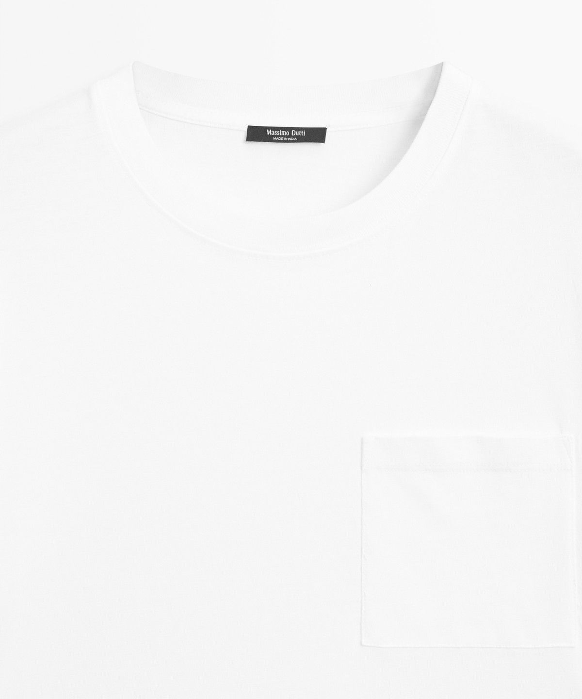마시모두띠(MASSIMO DUTTI) 포켓 디테일 반팔 티셔츠