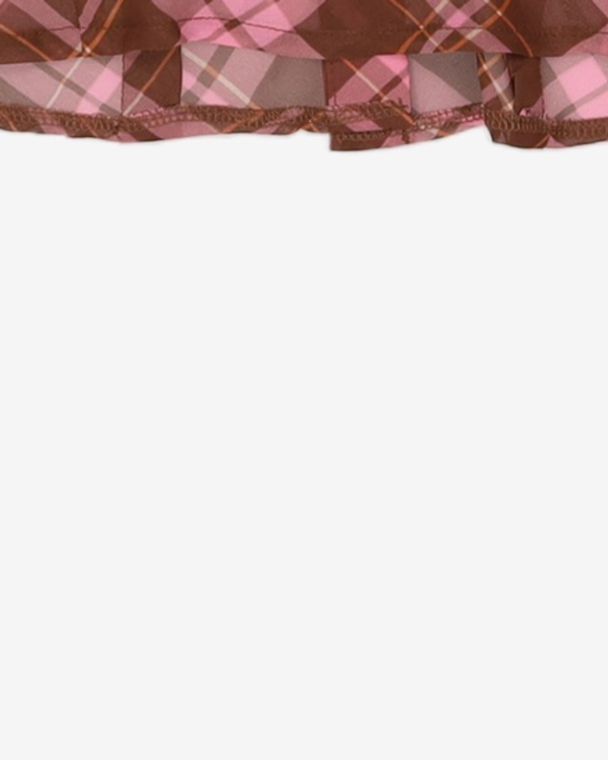 큐리티(CURETTY) C SEE-THROUGH CHECKED BLOUSE_PINK M