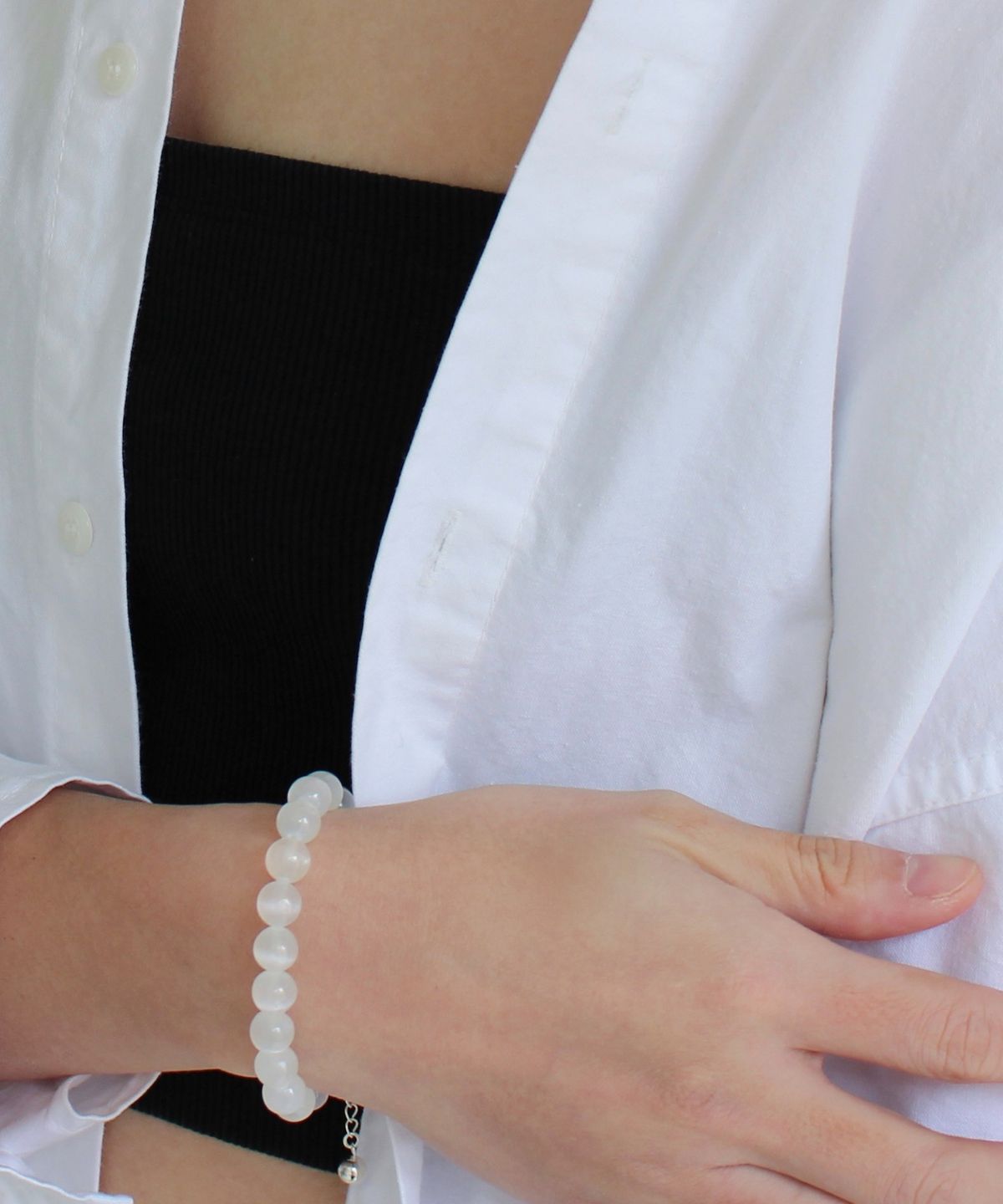 초록(CHOROCK) DOT BRACELET (SELENITE)