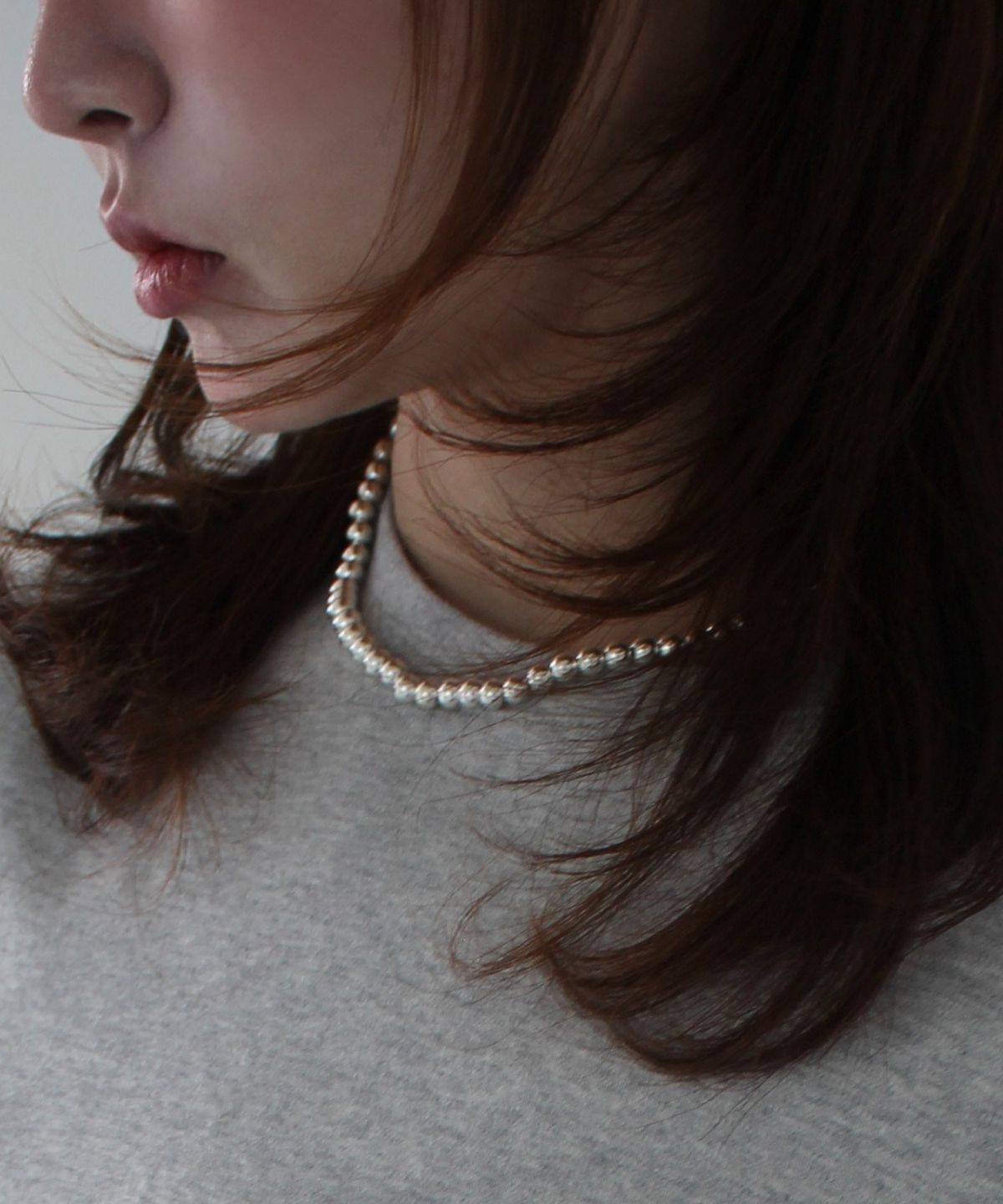 초록(CHOROCK) DOT NECKLACE (SILVER)