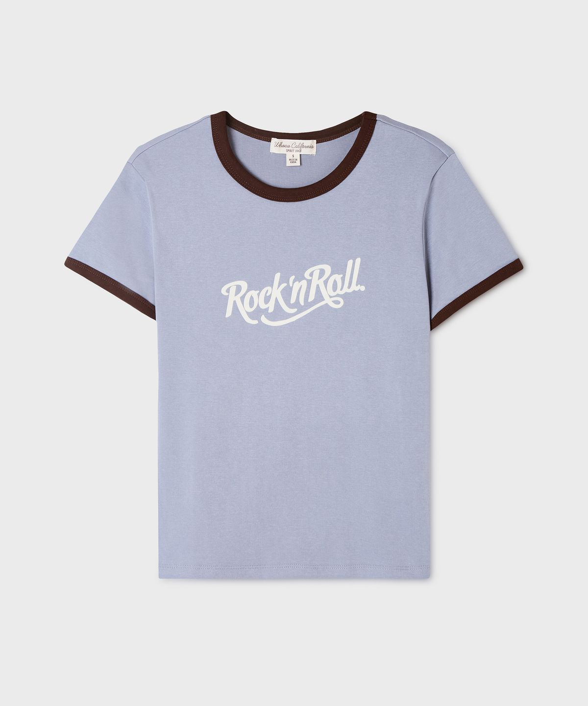 후아유(WHO.A.U) Rock Lettering Ringer T-shirt(F) / WHRAG3721F