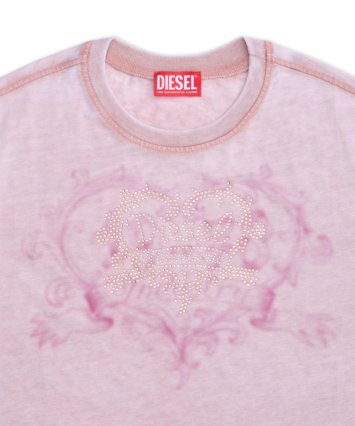 디젤(DIESEL) T-일라-AA1 반소매 티셔츠 - 핑크 / A232400PLBQ7EK