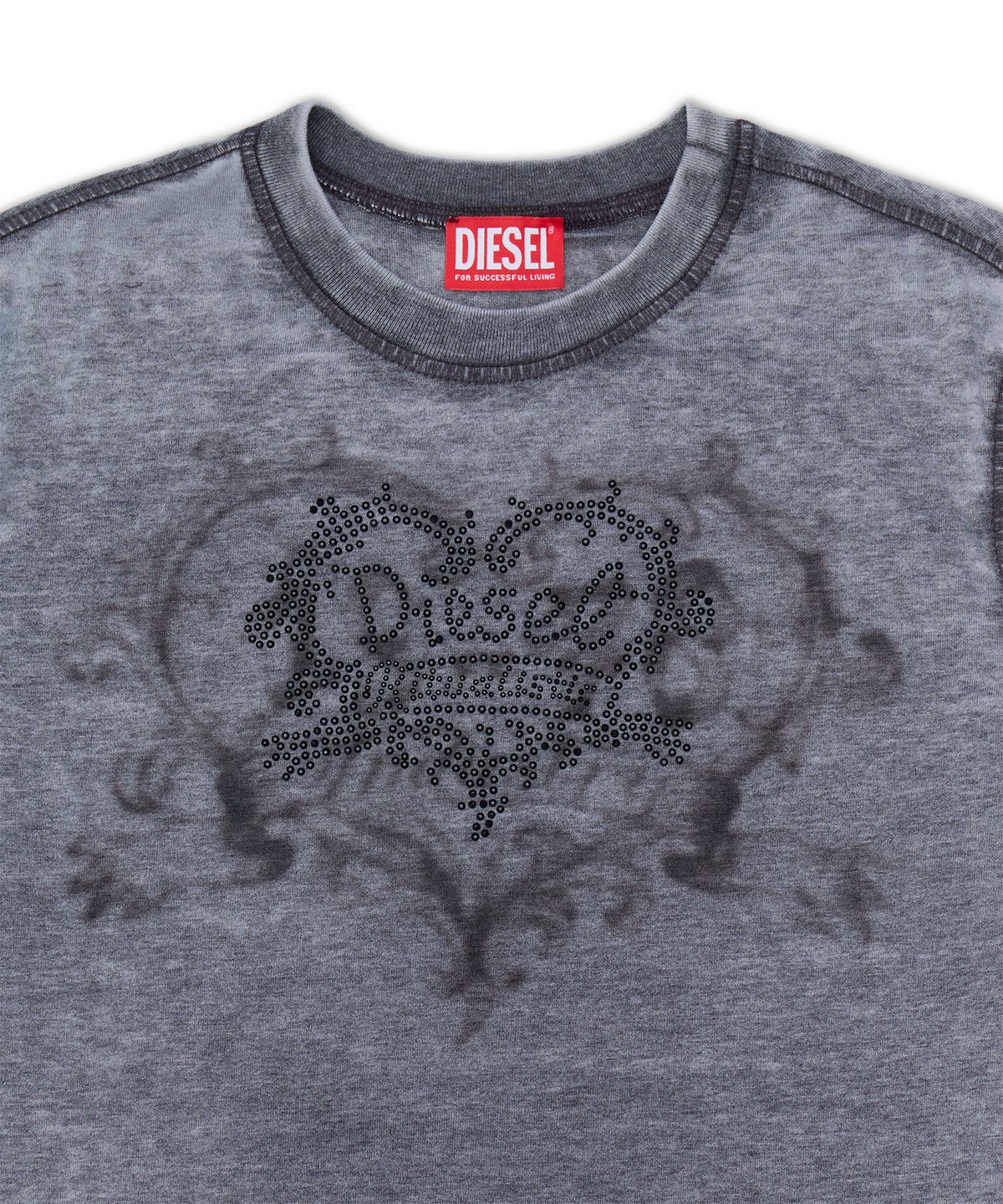 디젤(DIESEL) T-일라-AA1 반소매 티셔츠 - 제트블랙 / A232400PLBQ97W
