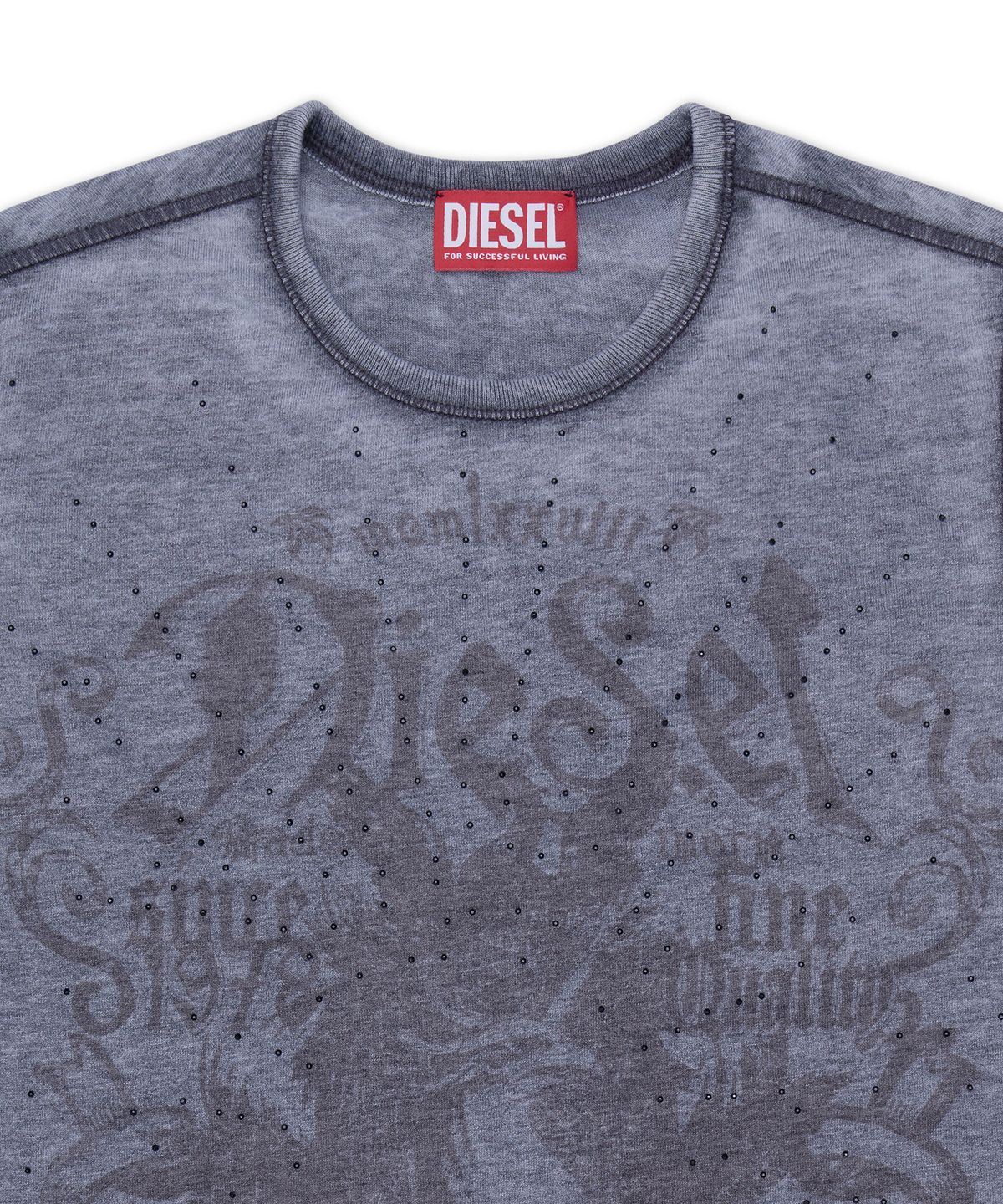 디젤(DIESEL) T-언커티-AA3 반소매 티셔츠 - 그레이 / A233290PLBQ97W