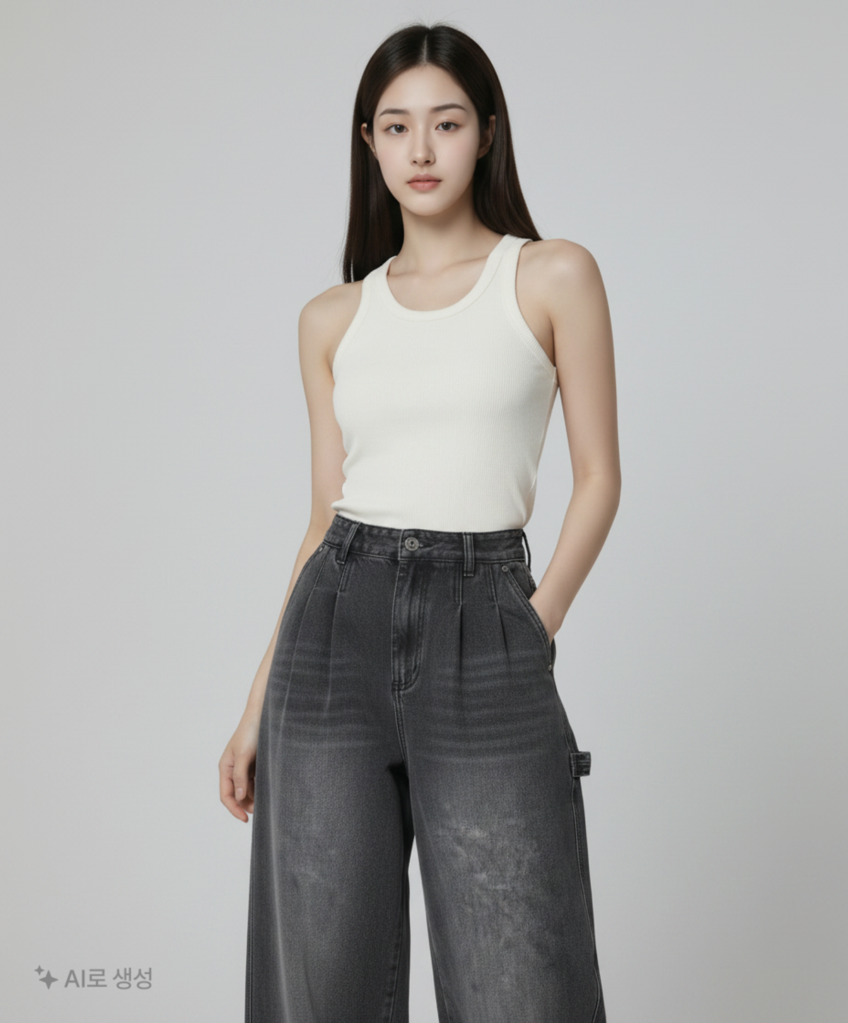 코드그라피(CGP) 청/데님 팬츠 M