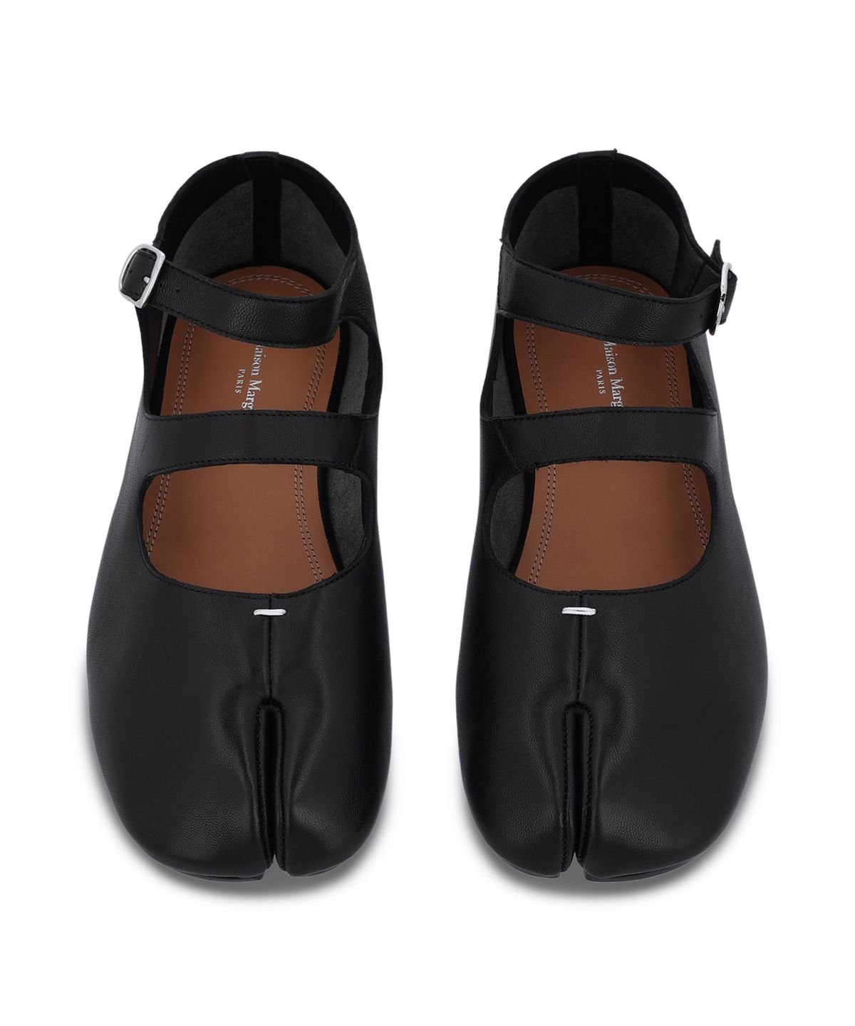 메종 마르지엘라(MAISON MARGIELA) 타비 발레리나 플랫 슈즈 - 블랙 / S58WZ0109PR869T8013.
