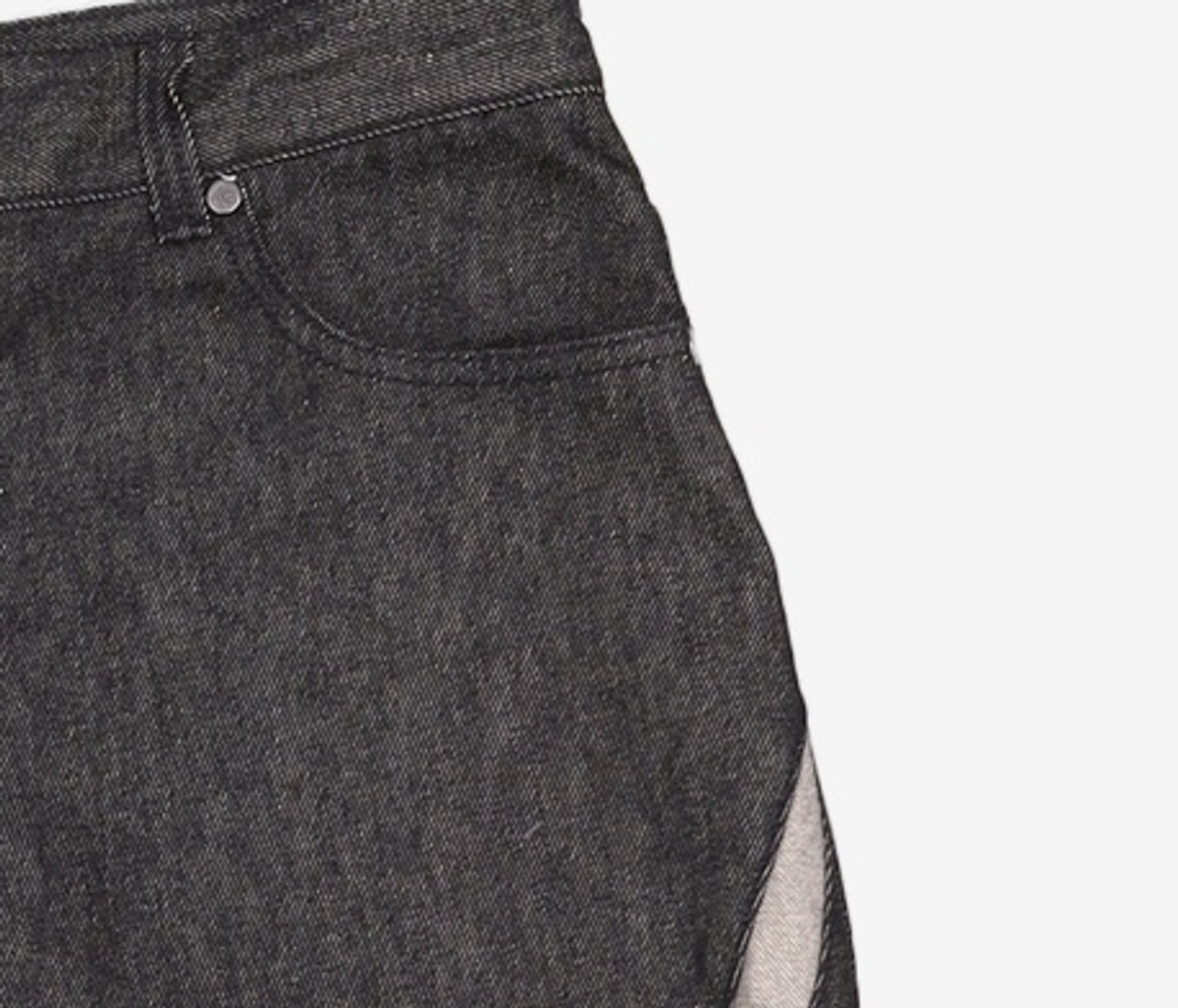 애드오프(ADDOFF) HOOF CURL LINE REAL WIDE DENIM PANTS BLACK 50