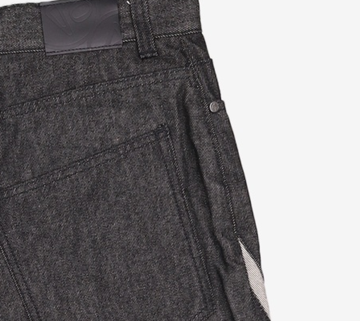 애드오프(ADDOFF) HOOF CURL LINE REAL WIDE DENIM PANTS BLACK 50