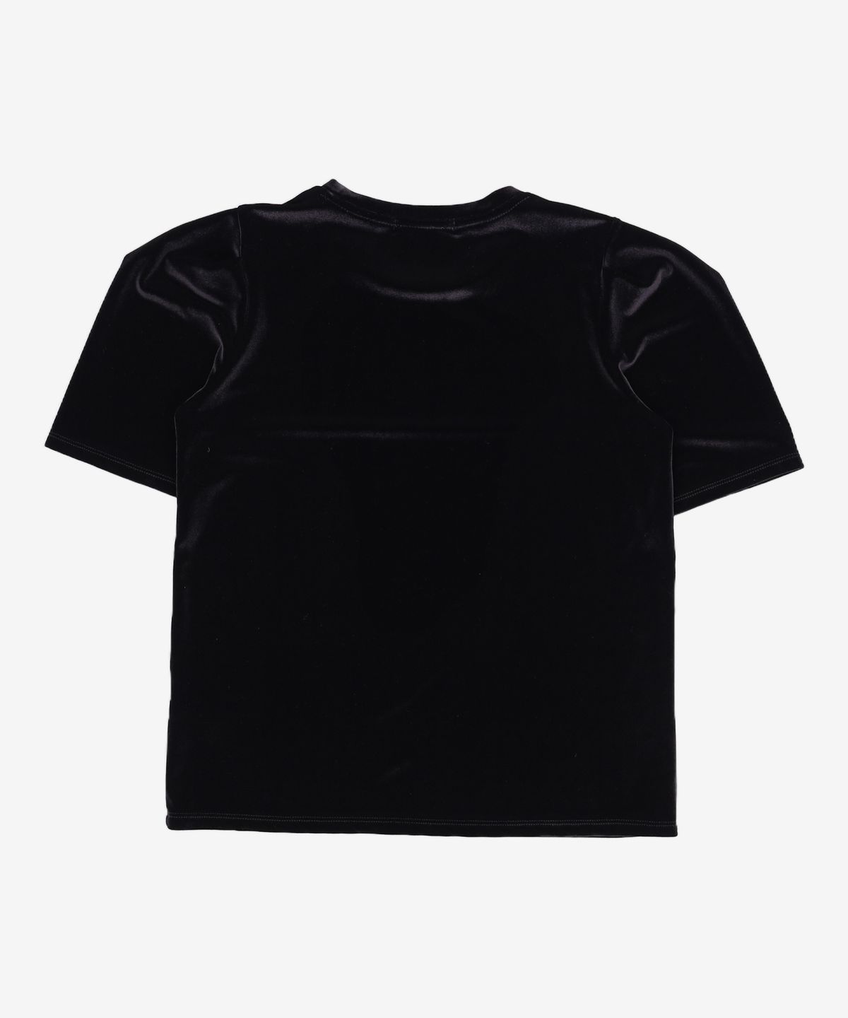 비뮤즈맨션(BEMUSE MANSION) Velvet curved tee - Black 34