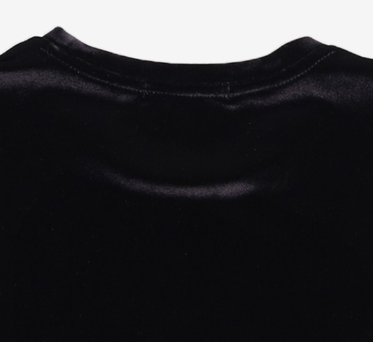 비뮤즈맨션(BEMUSE MANSION) Velvet curved tee - Black 34