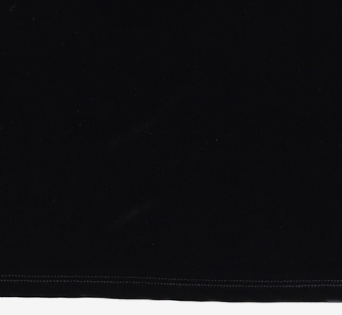 비뮤즈맨션(BEMUSE MANSION) Velvet curved tee - Black 34