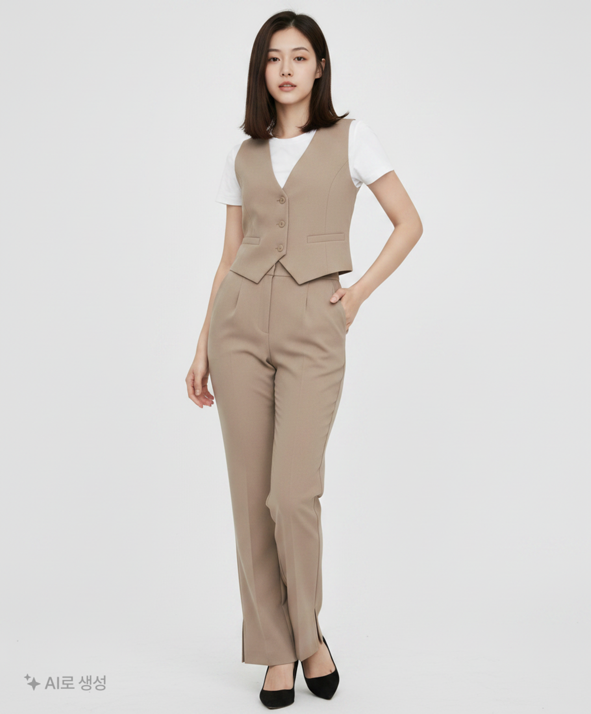 미쏘(MIXXO) 10부 슬릿 일자핏 슬랙스 MIWTWC212B 24