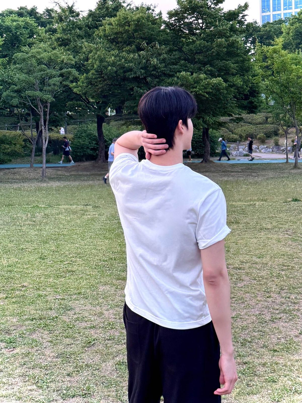 행텐(HANGTEN) 남성 코튼 라운드넥 크롭 반팔 티셔츠_003(10570-031-492-69)