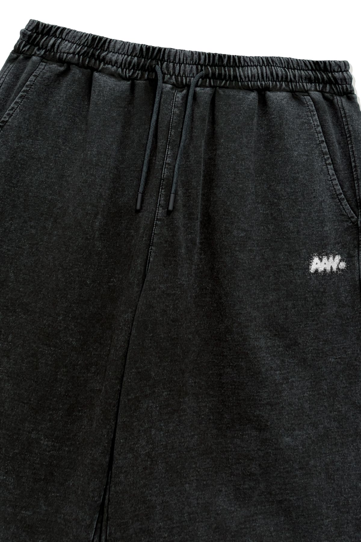 올어바웃뉴(ALL ABOUT NEW) 망점 솔트 워싱 7부 팬츠 블랙 ANA2RM13ABK