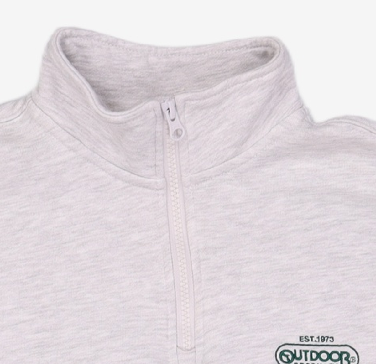 아웃도어 프로덕츠(OUTDOOR PRODUCTS) 멀티로고 하프집 맨투맨 MULTI-LOGO HALF ZIP-UP MTM S