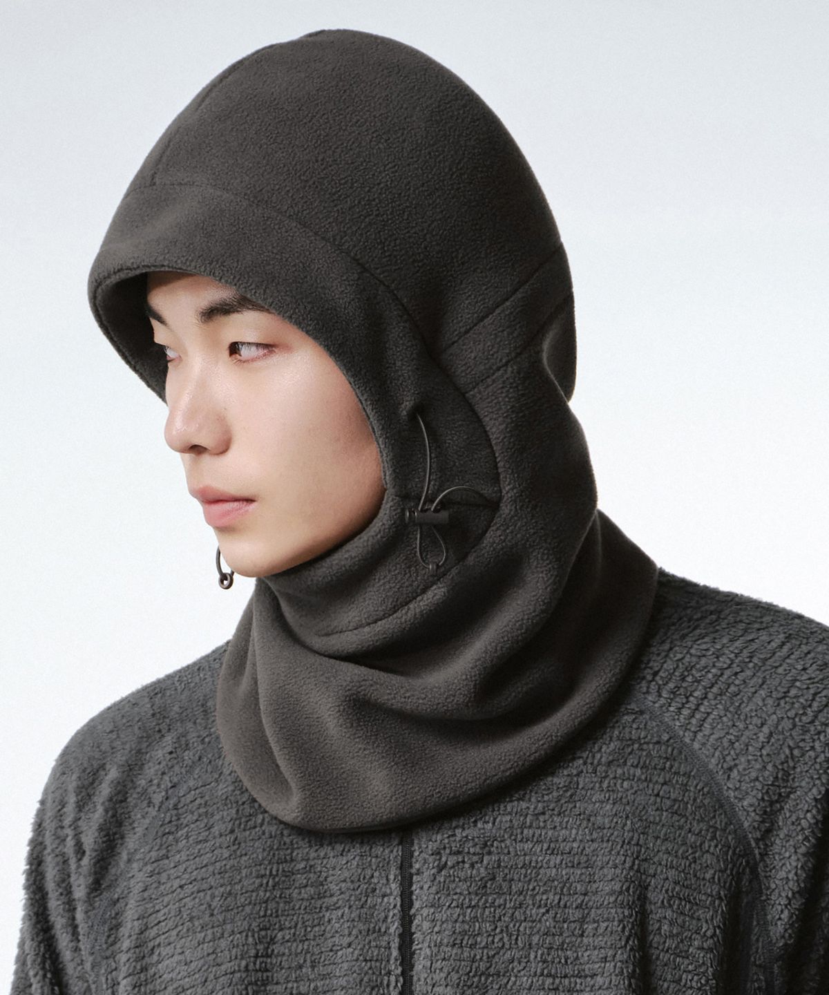 무신사 스탠다드(MUSINSA STANDARD) [시티 레저] 폴라 플리스 바라클라바 [머드 그레이]