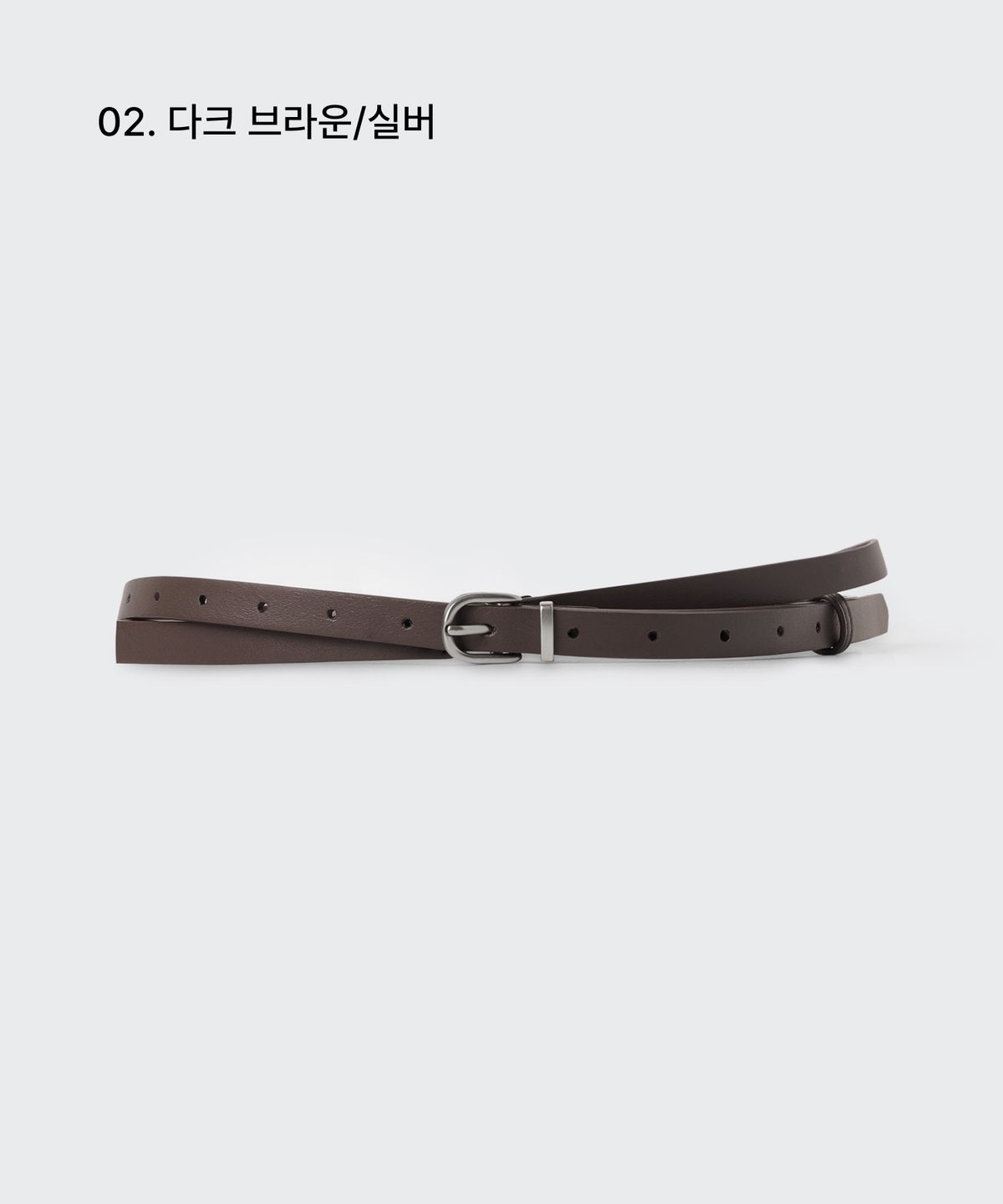 무신사 스탠다드 우먼(MUSINSA STANDARD WOMAN) 우먼즈 신세틱 레더 더블 랩 씬 벨트_15mm