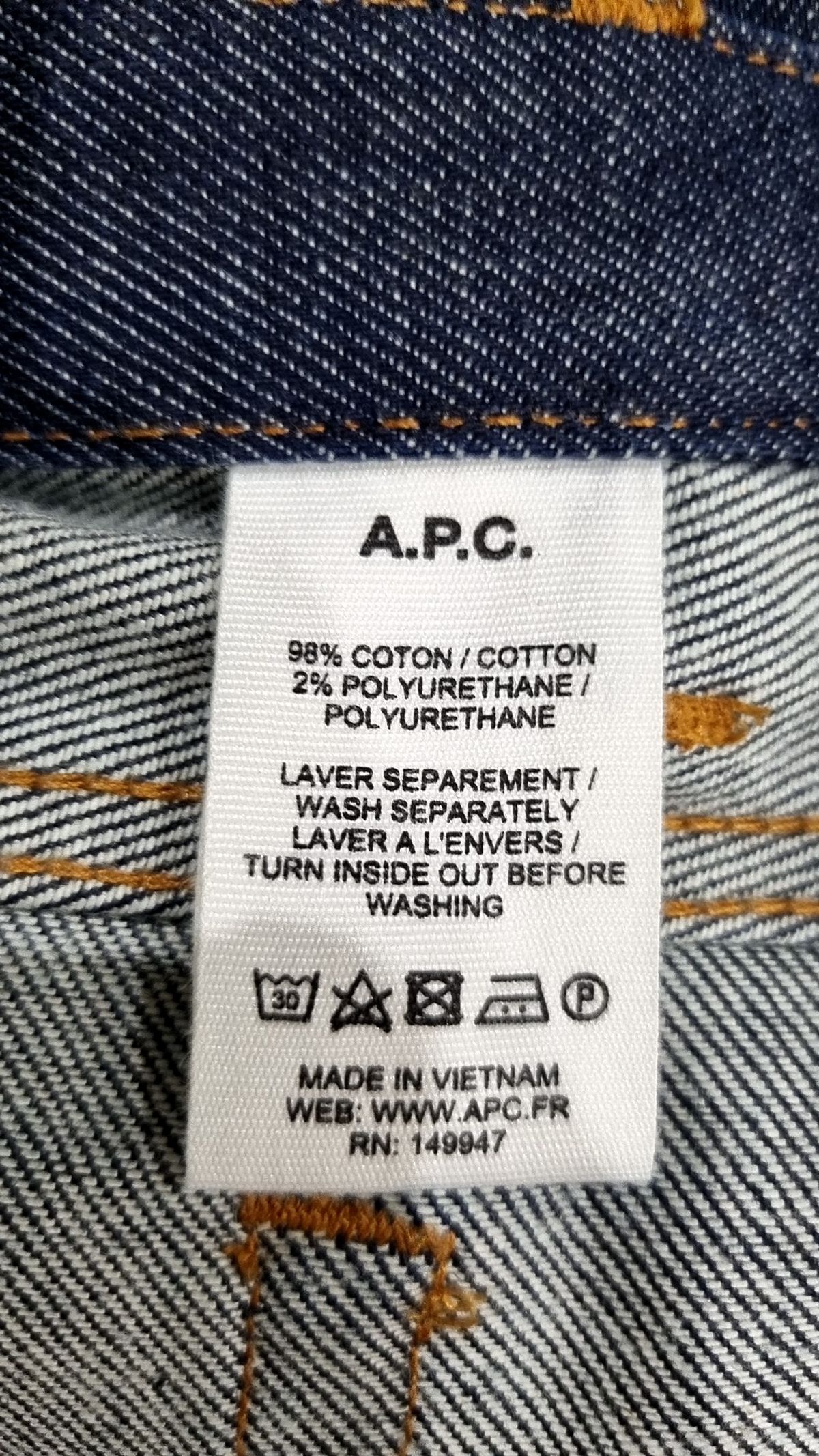 아페쎄(A.P.C.) 청/데님 팬츠 31