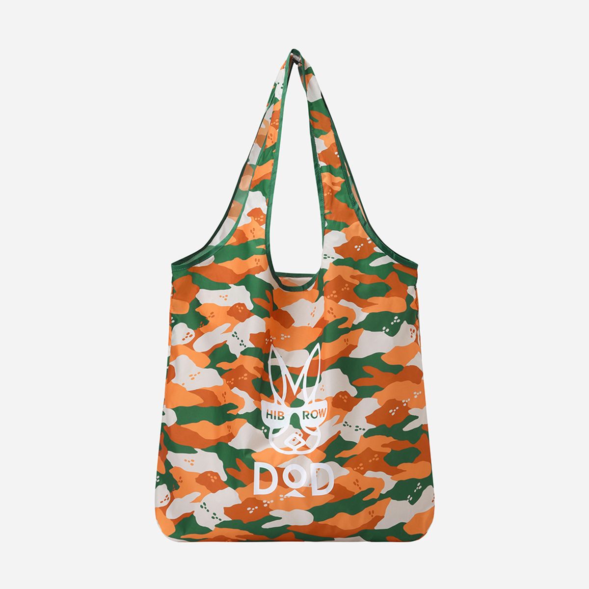 디오디(DOD) DOD X HIBROW 크래프트 카모 당근 에코백(PTN ORANGE)