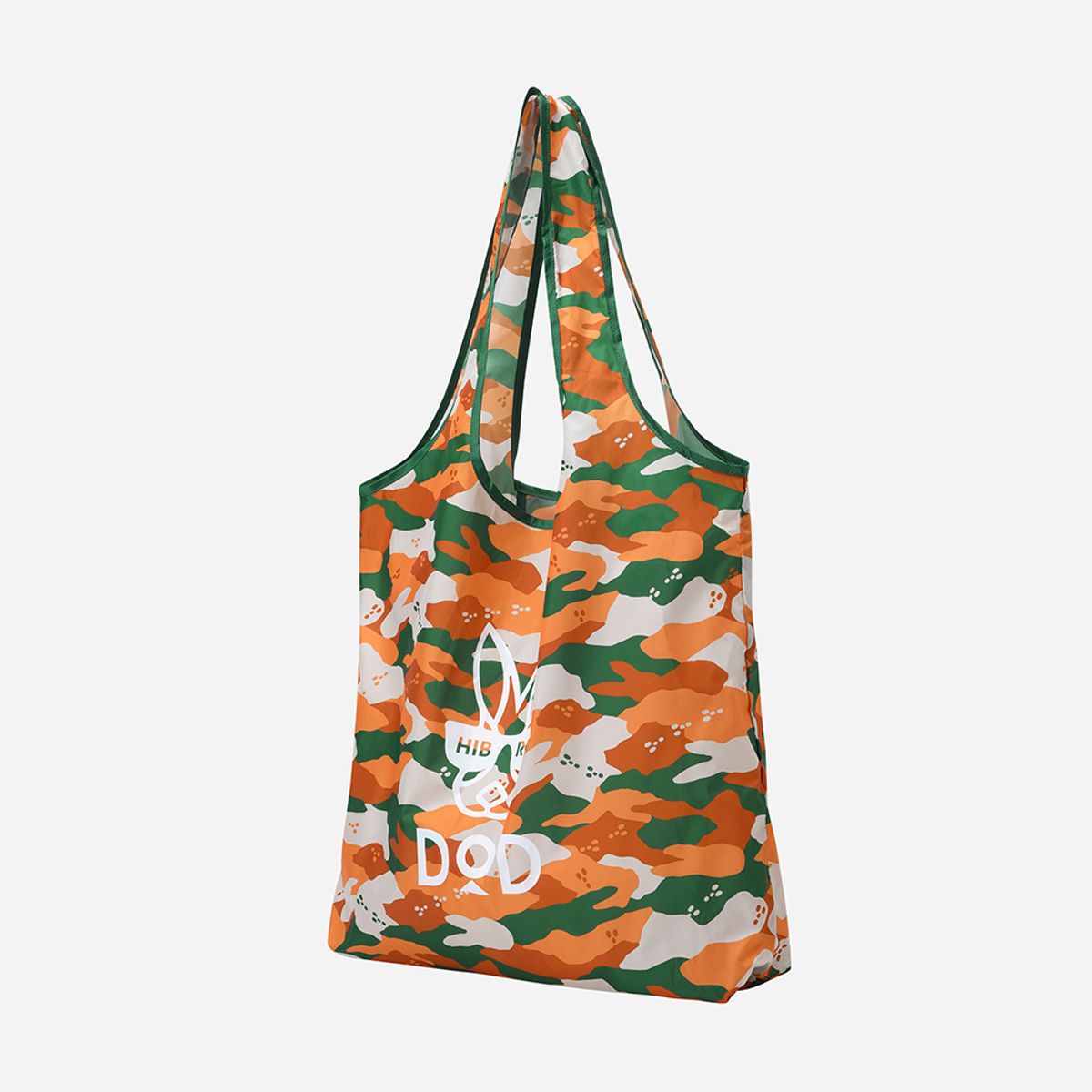 디오디(DOD) DOD X HIBROW 크래프트 카모 당근 에코백(PTN ORANGE)